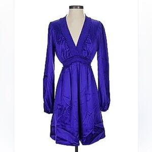 BCBGMaxAzria Royal Blue Long Sleeve Dress